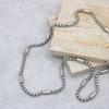 Charm Stainless Steel Jewelry 5mm Box Chain Man Necklace For Men Women Hip Hop Big Choker Gifts