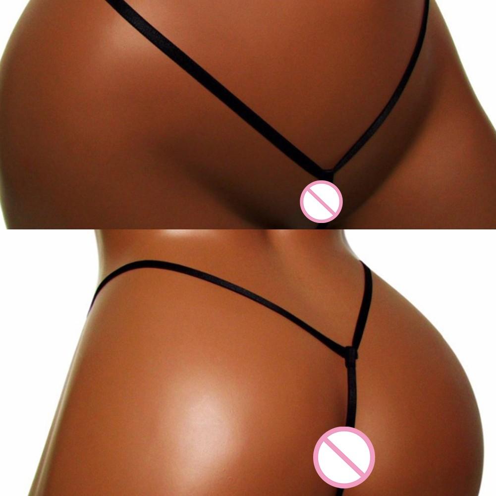 Moderate Elasticity Crotchless Underpant Sexy Lingerie Women Thong