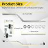 Throttle Linkage Rod Kit for Dodge 1994-1998 Truck P-Pump Ram 2500/3500, for Cummins P7100, Replaces 3932317, 5011849AB, 3915103, Carbon Steel with