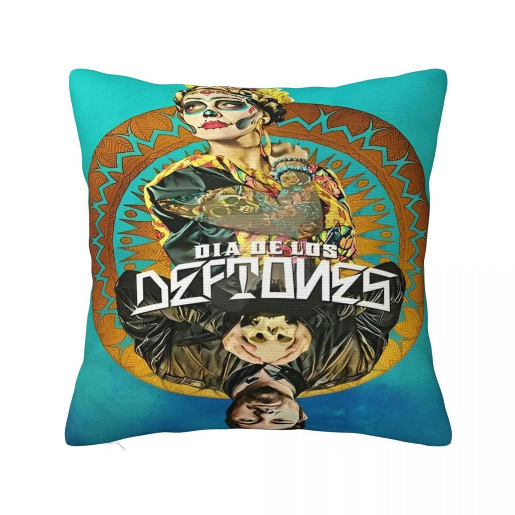 Deftones White Pony Album Square Pillow Cases Band Cushion Cover Decorative Pillowcase For Home 45*45Cm