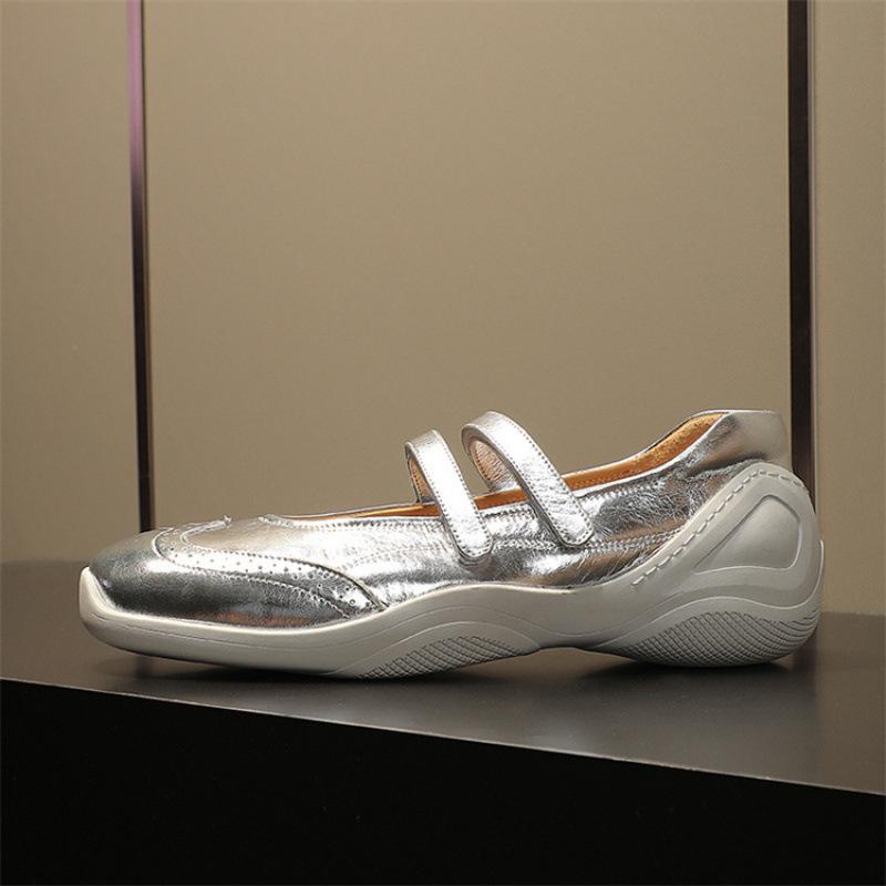 Stylish Mary Jane Shoes That Can Run, Double Straps, Easy Casual Shoes for Women, Sports Single Shoes, Flat Bottom, Shallow Mouth Single Shoes