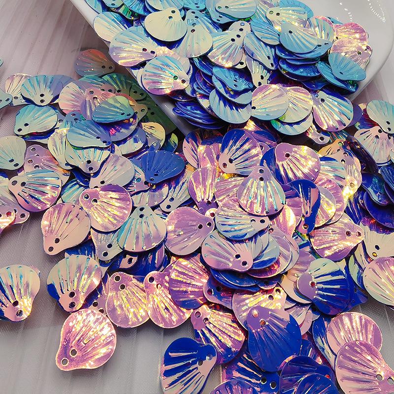 13mm Gold Seashell Sequins for Mermaid Eye Makeup & DIY