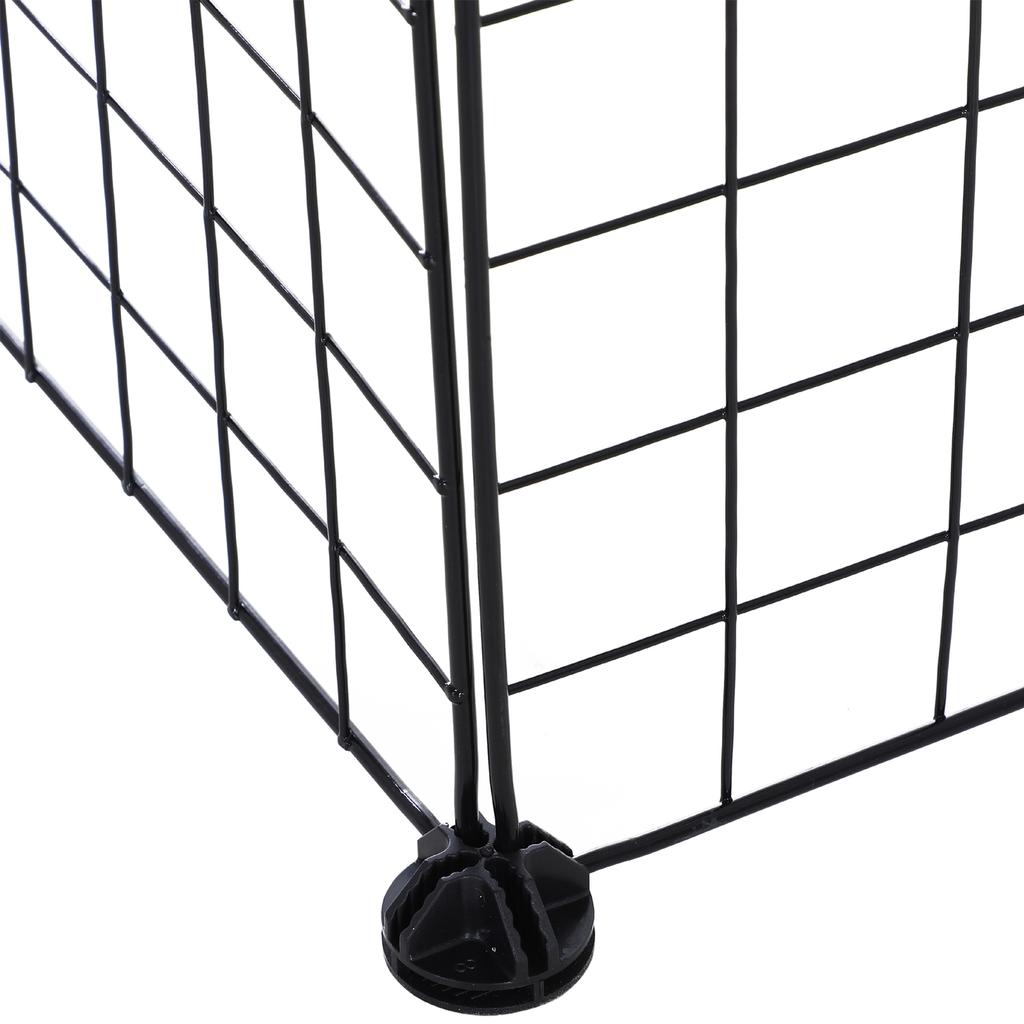 Metal Pet Fence, Metal Playpen with 36 Panels, Small Animals, Detachable, DIY Design, Black, 146x73x73cm