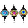 Turkish Moroccan Mosaic Handmade Mosaic Hanging Ceiling Lamp 5IN Diameter Pendant Chandelier Living Room Bedroom Home Decor