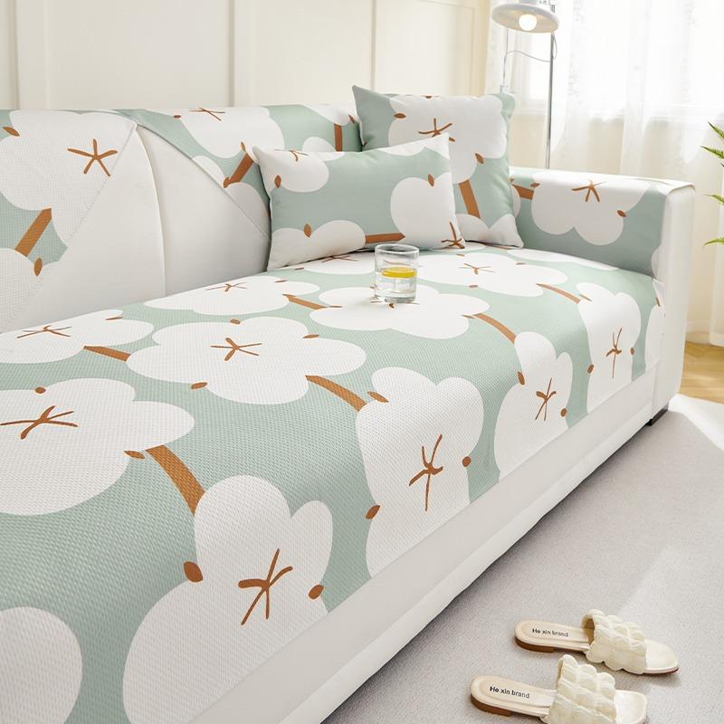 Technology Cool Ice Silk Sofa Cushion Summer Summer Sleeping Mat Non-Slip Cushion Sofa Cover Washable Cushion