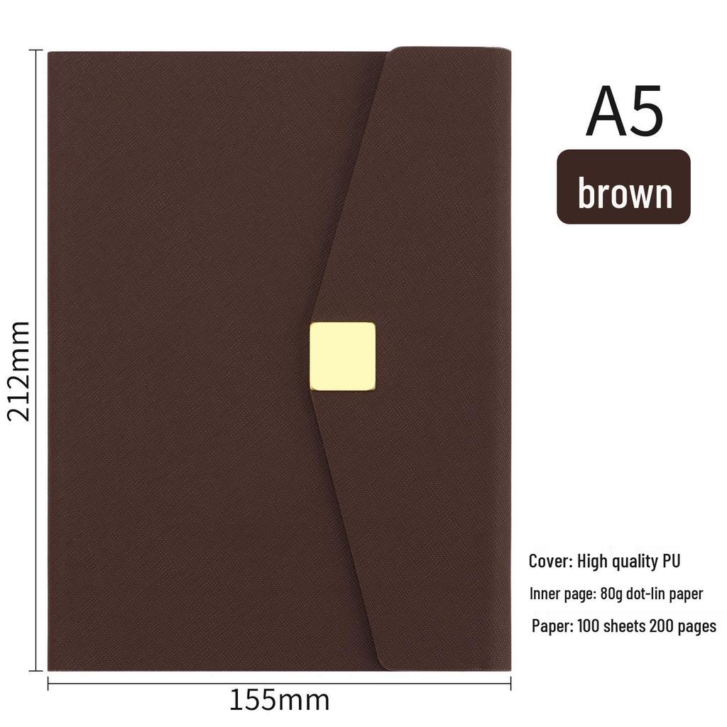 Cuaderno A5 Personalizado con Hebilla Magnética - Set de Regalo con Logo - Souvenir Corporativo Ideal