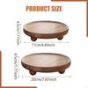 Wood Pedestal Riser Decorative Tray Candle Stand for Kitchen Vanity Home