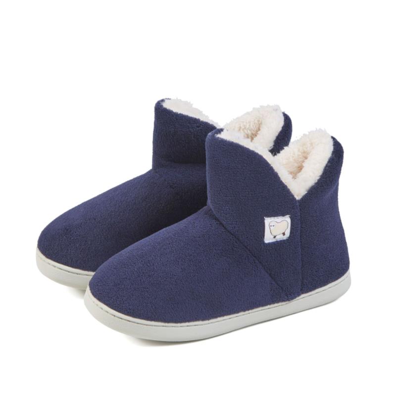 Módní dámské teplé pantofle pro páry zimní boty měkký plyš vysoký svršek dámské pánské vnitřní domácí podlahové boty protiskluzové dámské domácí pantofle