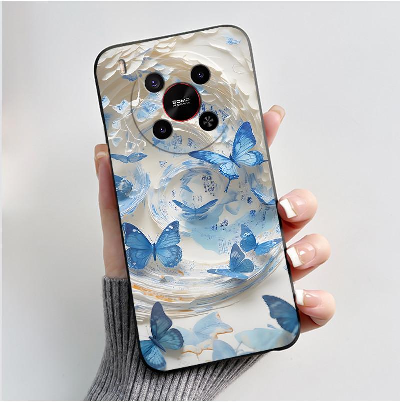Cute Cartoon Case For ZTE Blade V70 MAX / ZTE Nubia V70 Max Printing Shell Protective Cover Soft Silicone Black Casing