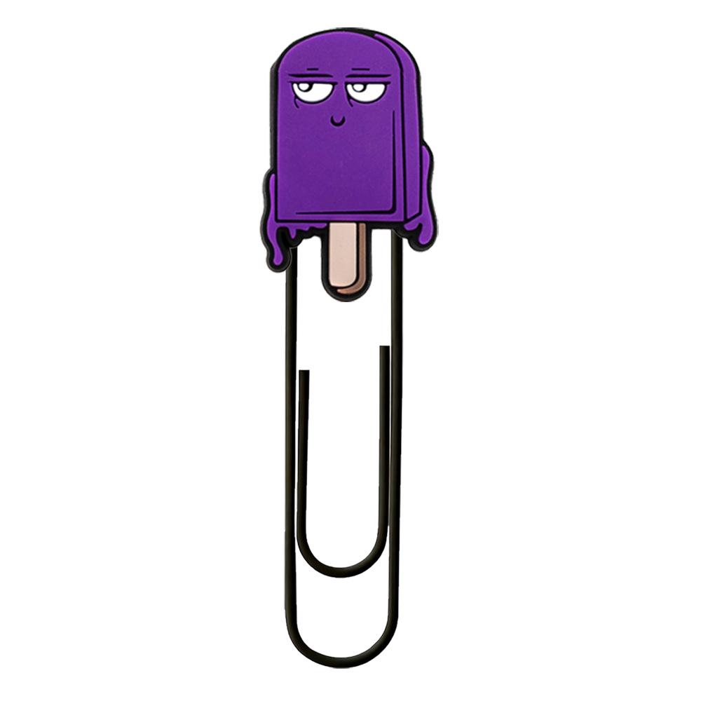 VSCO Purple PVC Decorative Binder Clips & Cute Bookmarks