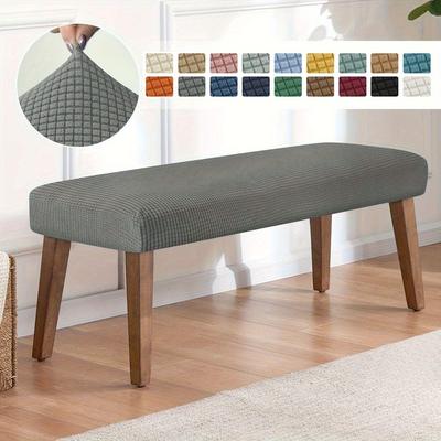 Nordic Elastic Velvet Bench and Stool Cover for Home, Hotel, or Piano