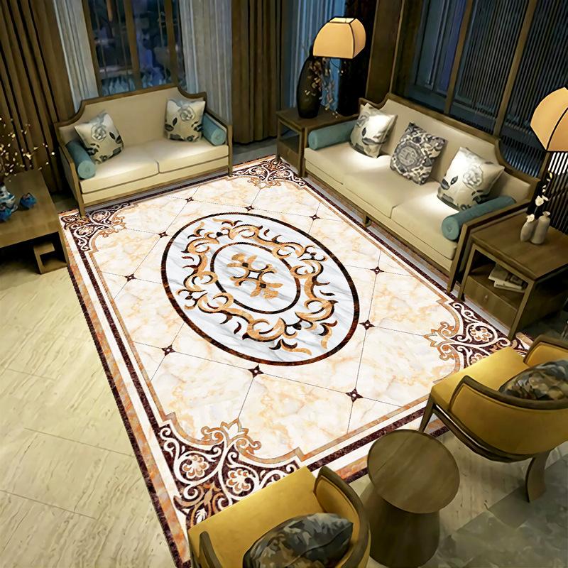 New Chinese Style Living Room Carpet Simple Coffee Table Sofa Floor Mat Bedside Carpet Easy To Maintain
