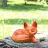 1/3/6Pcs Mini Fox Figurines Resin Miniature Foxes Landscape Fox Figurine Party Favors Garden Home Decor