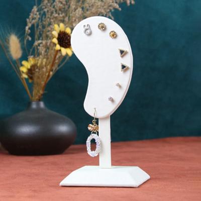 Earring Display Stand Muti-purpose Ear-shaped Easy To Stab Flannel Earring Holder Organizer for Earring