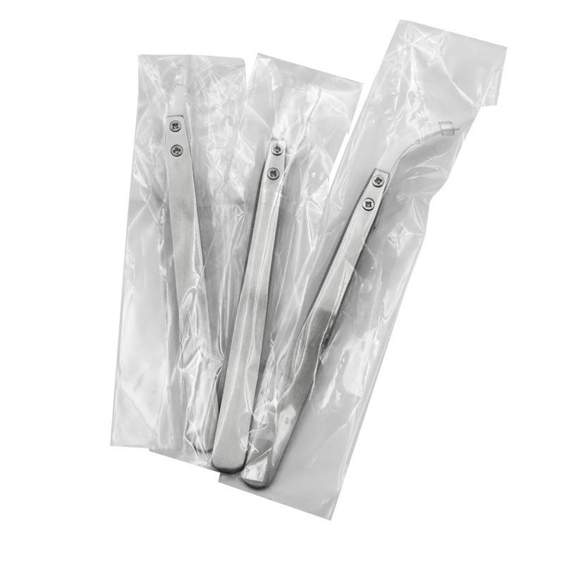 High-Temperature Resistant Ceramic Tweezers Holder Set - Includes Pointed and Bent Tip Stainless Steel Tweezers, 3-Piece Repair Tool Kit.