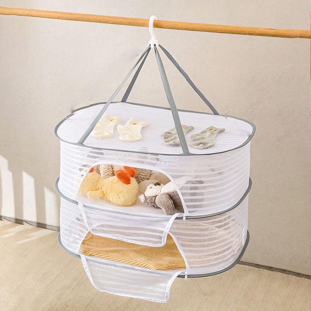 Storage Drying Net Folding Vegetable Dishes Dryer Cage Herb Dryer Mesh  Household