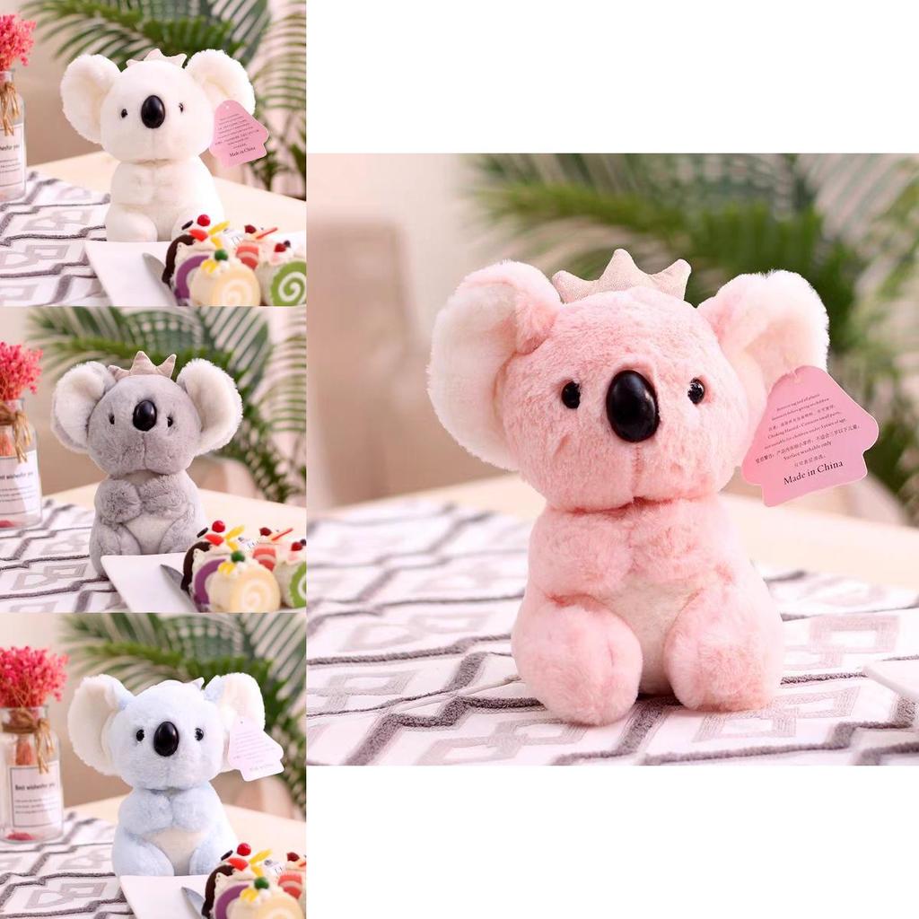 Cute Crown Koala Plush Toy Charming Cartoon Girl Children Birthday Doll Gift