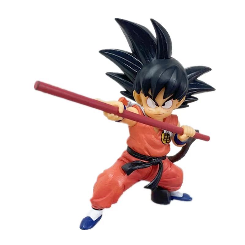 

Hot 14cm Dragon Ball Anime Figure Son Goku Childhood Action Figure PVC Model Toy Statue Doll Collection Decoration Present