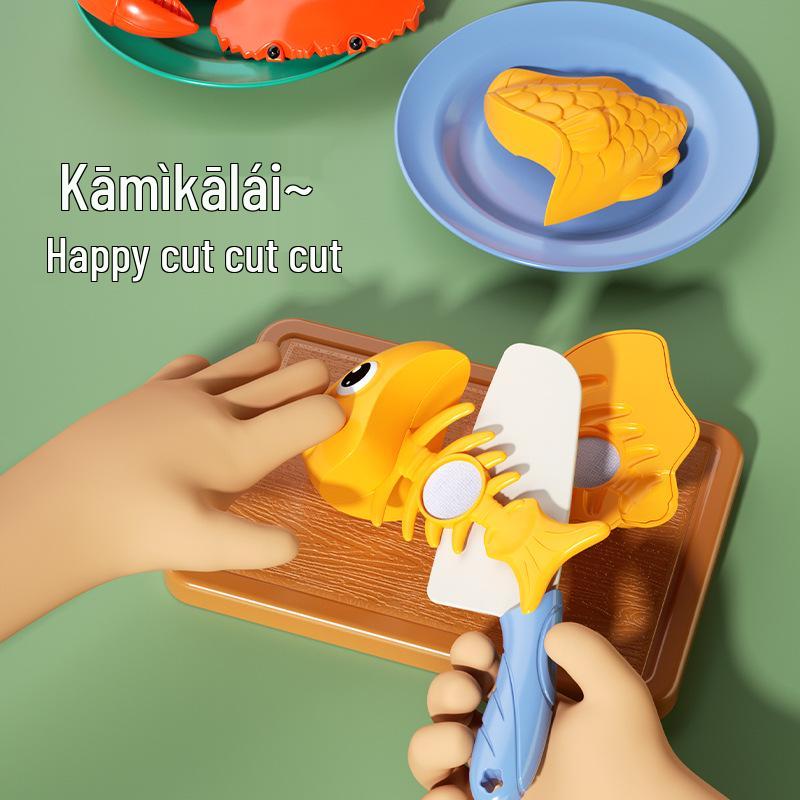 Peelable Pretend Play Fruits & Veggies Set - Fun Kitchen Toy for Children