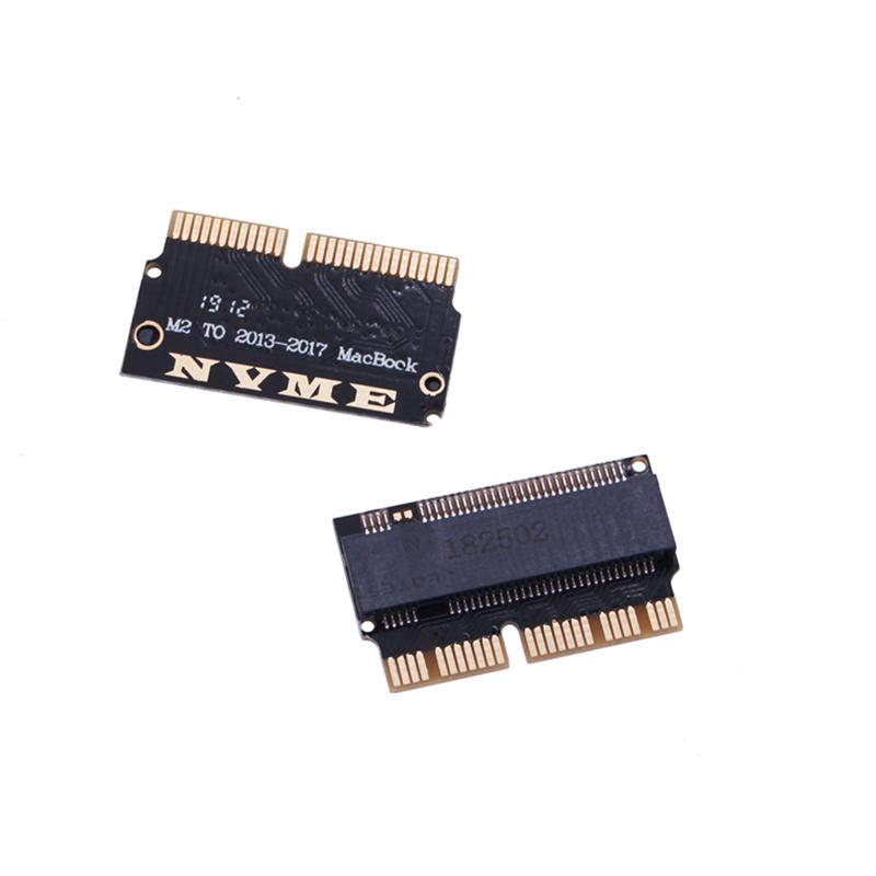 

For Macbook SSD Adapter M.2 NVMe PCI-E M2 SSD Converter Card for Apple Macbook Air Pro 2013-2017 A1466 A1502 чорний