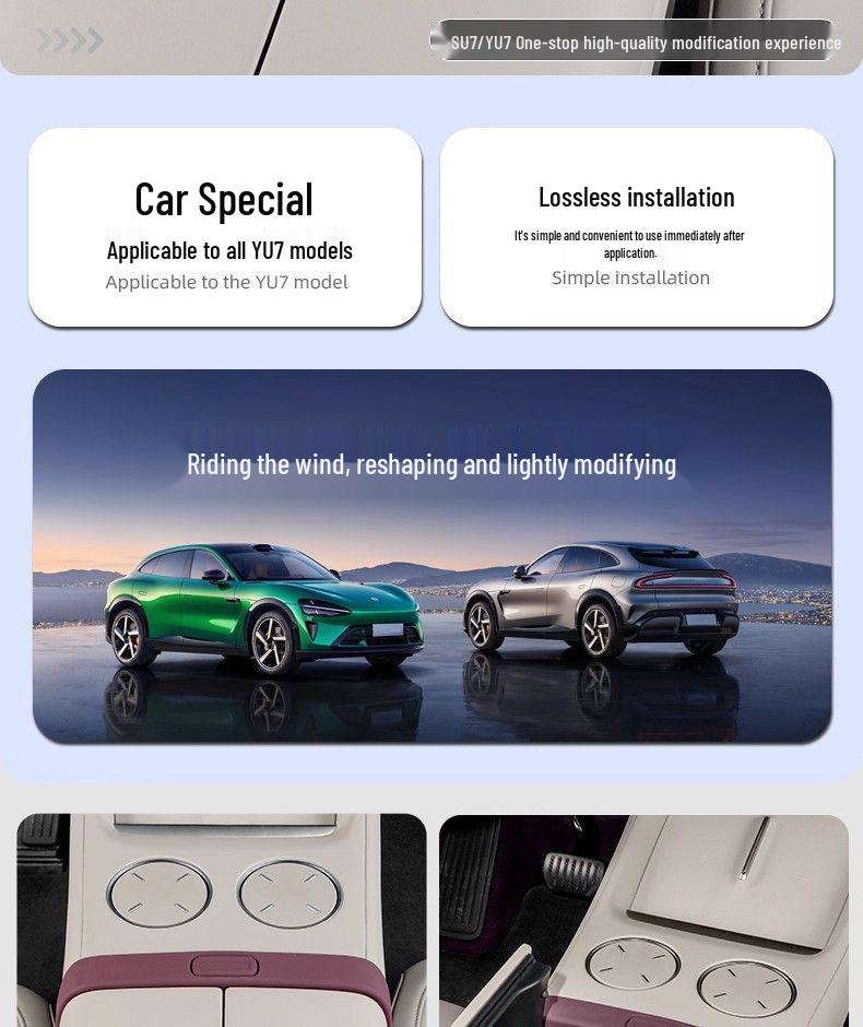 Silicone Protective Pad for YU7 Center Console Armrest Box Button