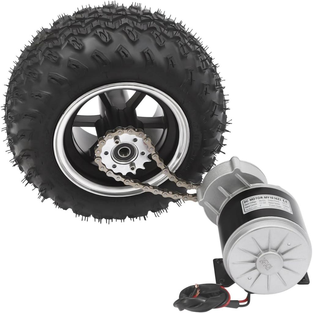 Electric Cart Conversion Kit/Motor Drive Air Wheel Conversion Kit, Dual Load W/Reverse Gear Switch and Thumb Throttle 350 W 36 V