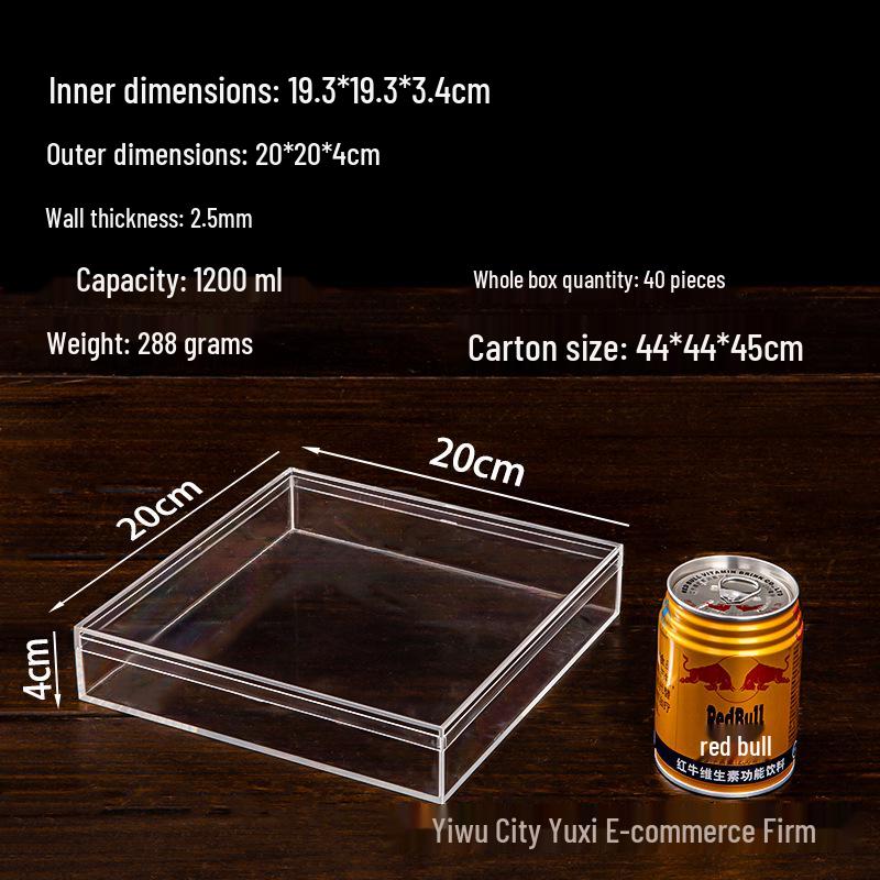 Transparent Acrylic Storage Box with Lid for Jewelry, Gifts, or Wedding Candy Display