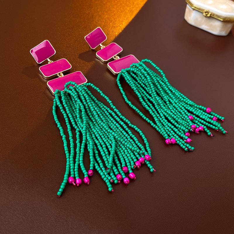 

Срібна Голка Діамантова Крапля Підвіска Пусети - Вінтажний Розкішний Дизайн