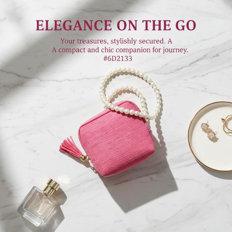 Jewelry Storage Bag With Tassel Pendant Multi Layer Lining Ring Necklace Packaging Large Capacity Travel Bracelet Storage Pouch