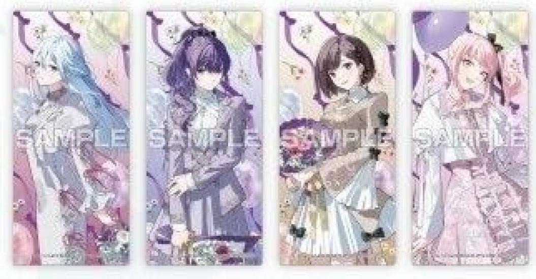 

25-ji Night Code Clear Bookmark Set of 4 (Yoizaki Kanade, Akatsukiyama Mizuki, Asahina Mafuyu, Shinonome Ena) Project Sekai 4th Anniversary