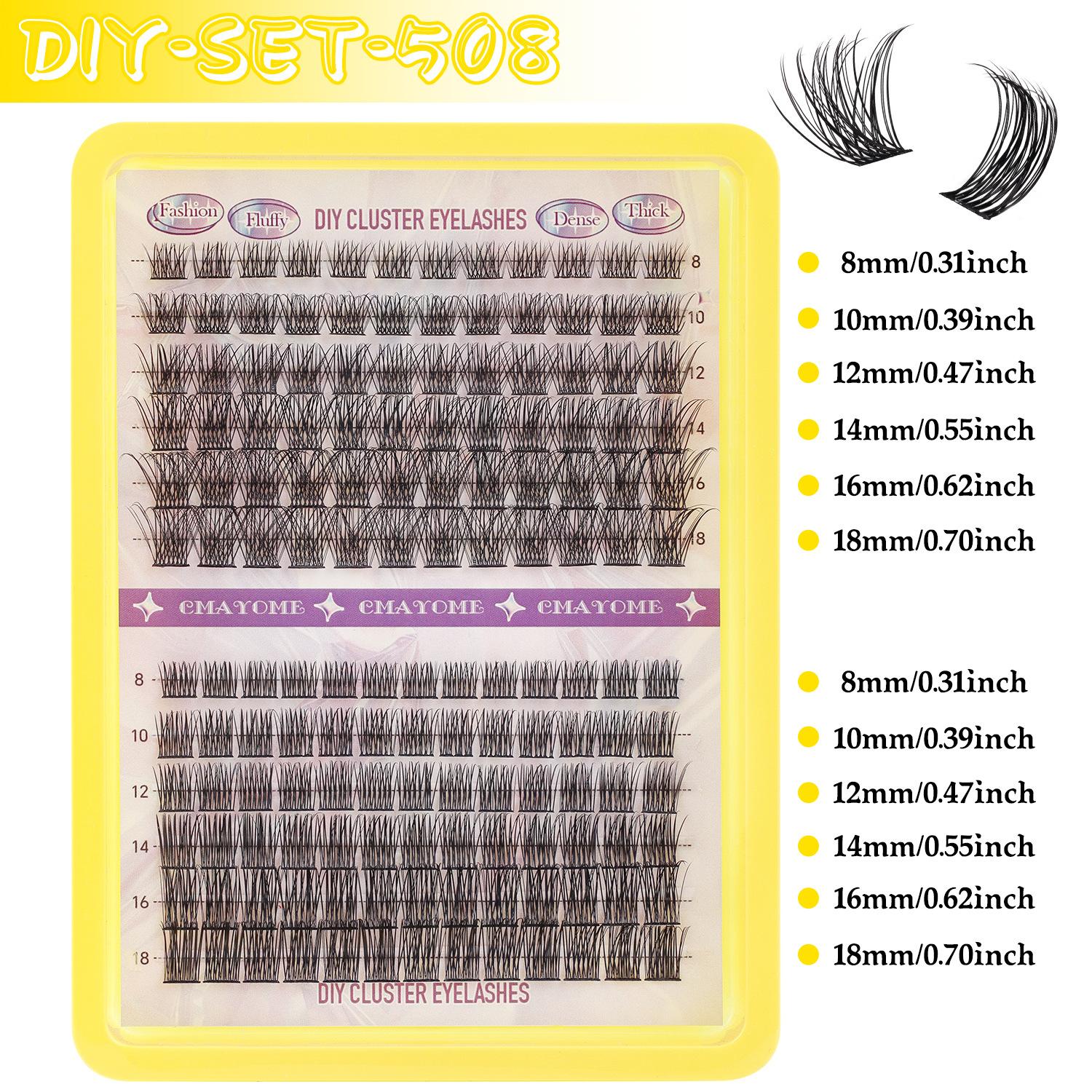 150 Tufts Of D-Song Single Tufts Of False Eyelashes 8-18Mmdiy Segmented Grafting Of Thick Eyelashes