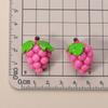 Mini Simulated Fruit Ornament Watermelon Avocado Grape Lemon Peach Micro Landscape Dollhouse Miniature Toy Car Decoration