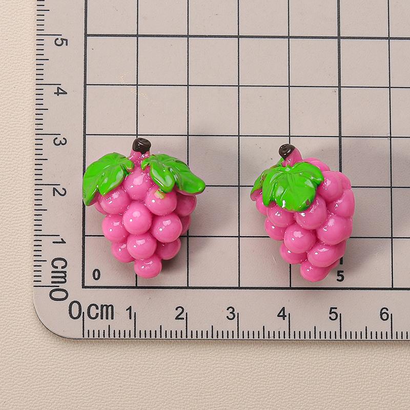 Mini Simulated Fruit Ornament Watermelon Avocado Grape Lemon Peach Micro Landscape Dollhouse Miniature Toy Car Decoration