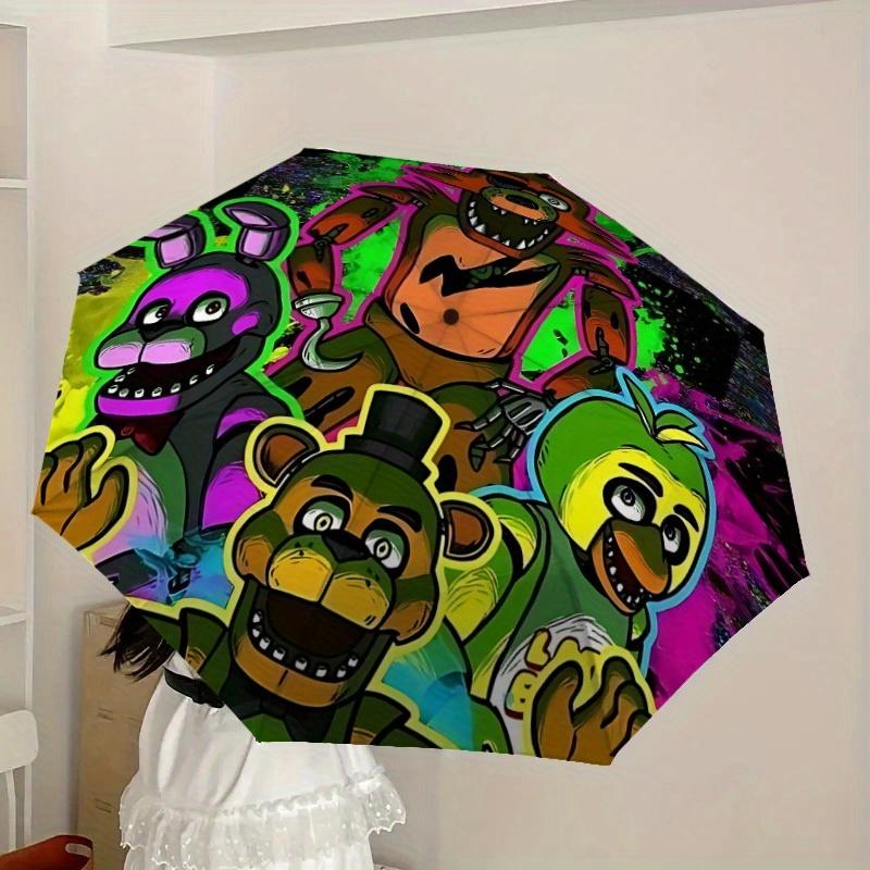 1pc FNAF Themed Umbrella for Men & Women, Valentine's Day Christmas Decorative Umbrell014