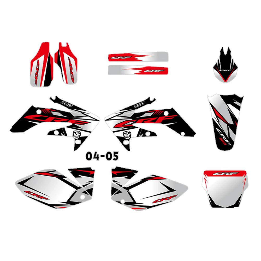 CRF250R CRF250 Off-Road Stickers (2004-2009)