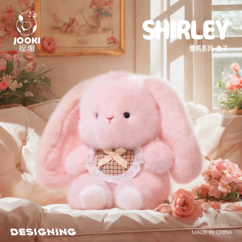 Cute Pink Bunny Plush Toy Stuffed Animal Rabbit Soft Sleep Pillow for Baby Girl Birthday Gift Back to School Gift Cartoon Theme