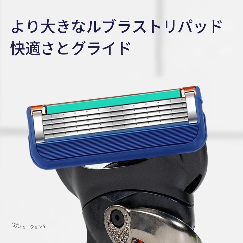 COOLHILL ProGlide Replacement Blades for Electric FlexBall Pinpoint Compatible with ProGlide Fusion 12 Shaver, 5-Blade 5+1 Trimmer, (Blue, Pieces)