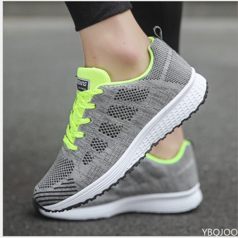 Fashion Women Casual Shoes Fashion Breathable Walking Mesh Flat Shoes Sneakers Women Vulcanized Shoes Female Footwear