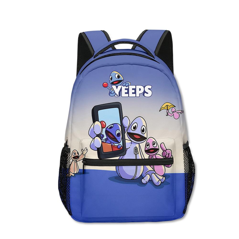 Trendy Popular Yeeps Hide and Seek student Bookbag Notebook Backpacks 3D Printed Oxford Waterproof Boys/Girls Travel Backpacks