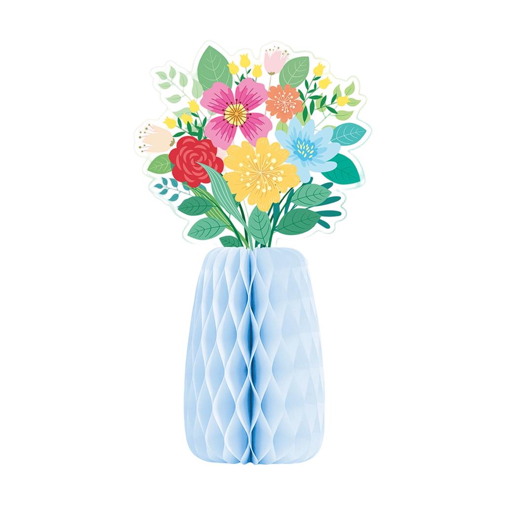 Colored Paper Vase Honeycomb Holiday Decoration for Easter Tabletop Centerpieces Wedding Receptions Festival Decoration