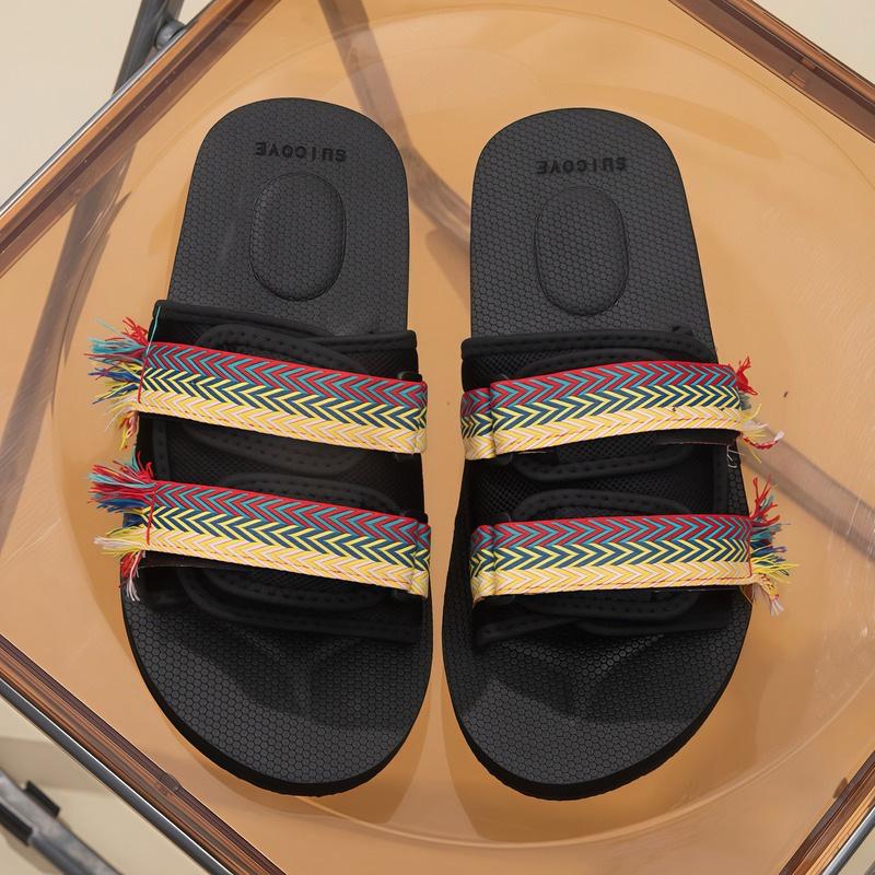 Letní nové pantofle na silné podrážce, ležérní venkovní nošení, protiskluzové jednoslovné nazouváky, pánská a dámská móda, cool pantofle, cool pantofle ven