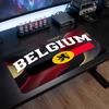 Belgium Football Crest Mouse Pad, Extended Non Slip Rubber Desk Mat for Gaming Office Laptop Fan Gift