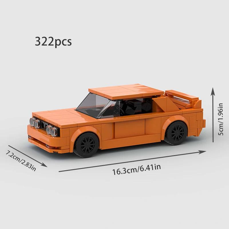 City MOC Speed Rally Sport Racing Vehicle Police Cars Classical Model Building Blocks Super Race Brick Technical Christmas Gift