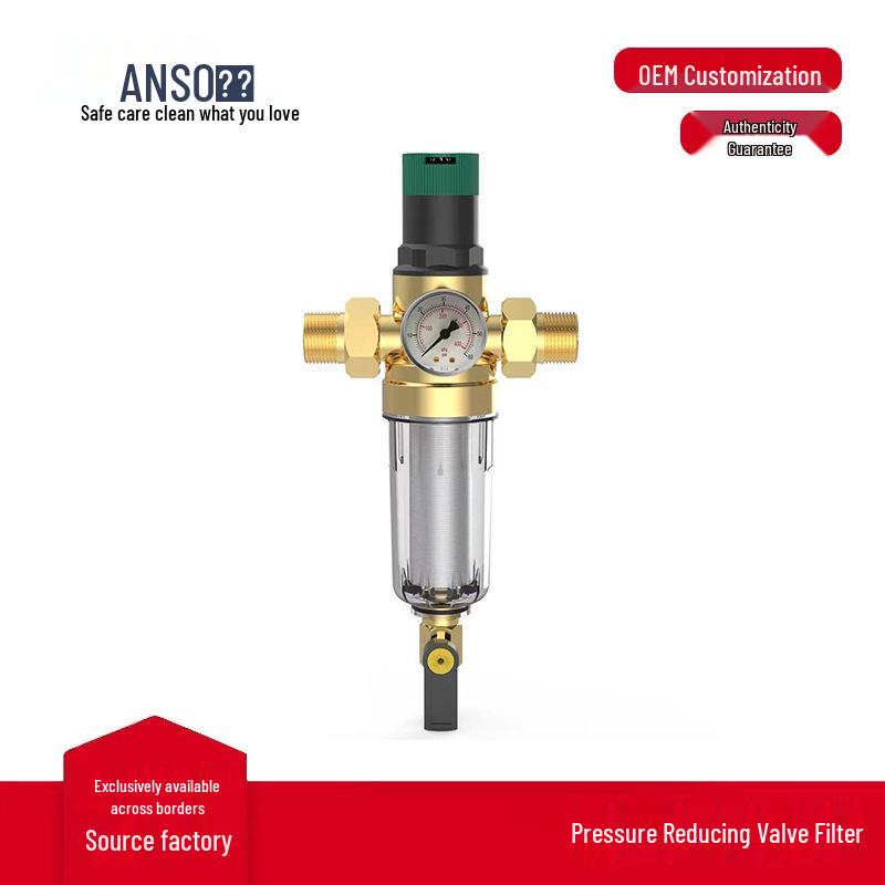 Brass Pressure Reducing Valve Pre-filter for Whole House Water Purification