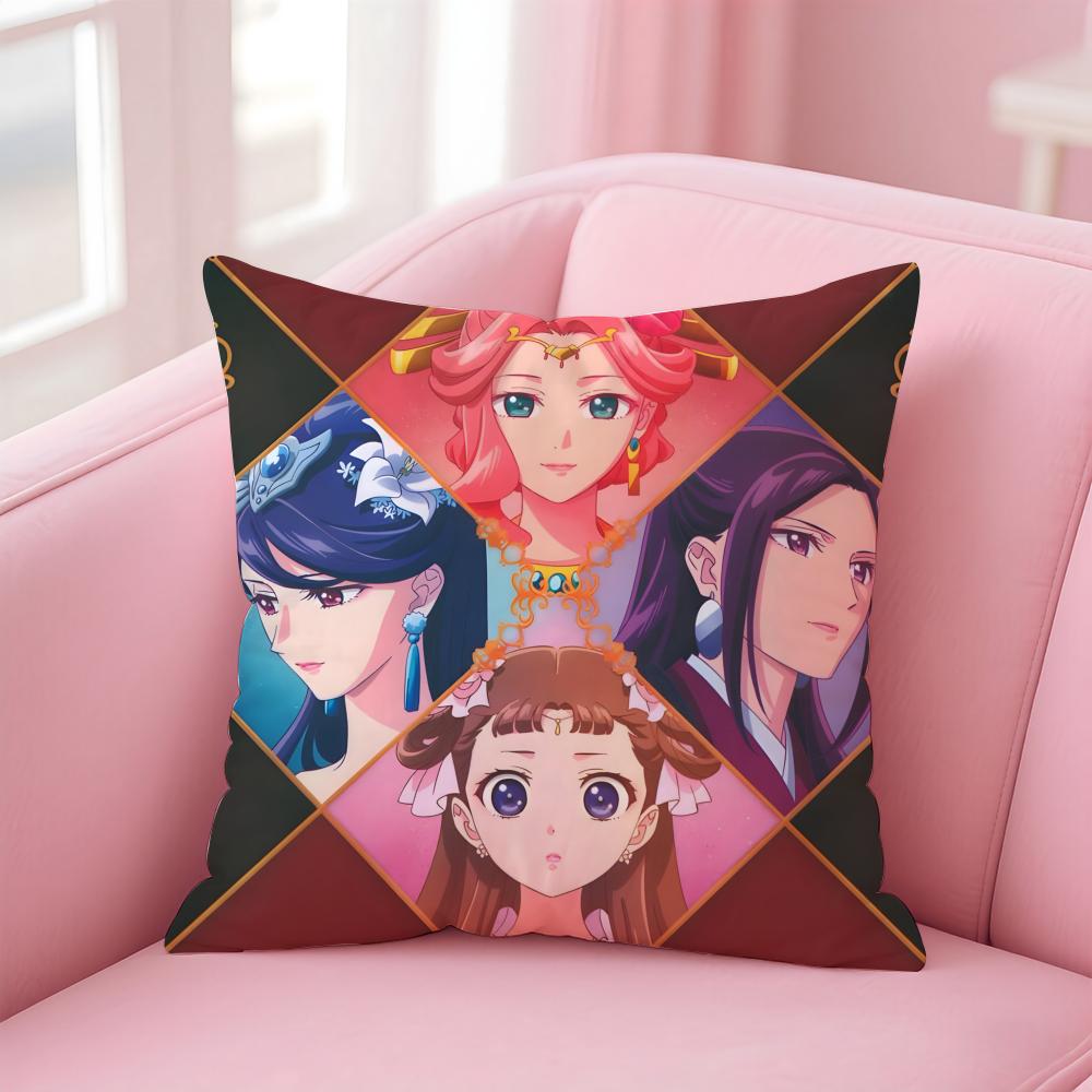 Anime Healing The AApothecary DDiaries Cushion Cover Pillow Case Soft Skin Friendly Fabric Comfort  Concealed Zipper