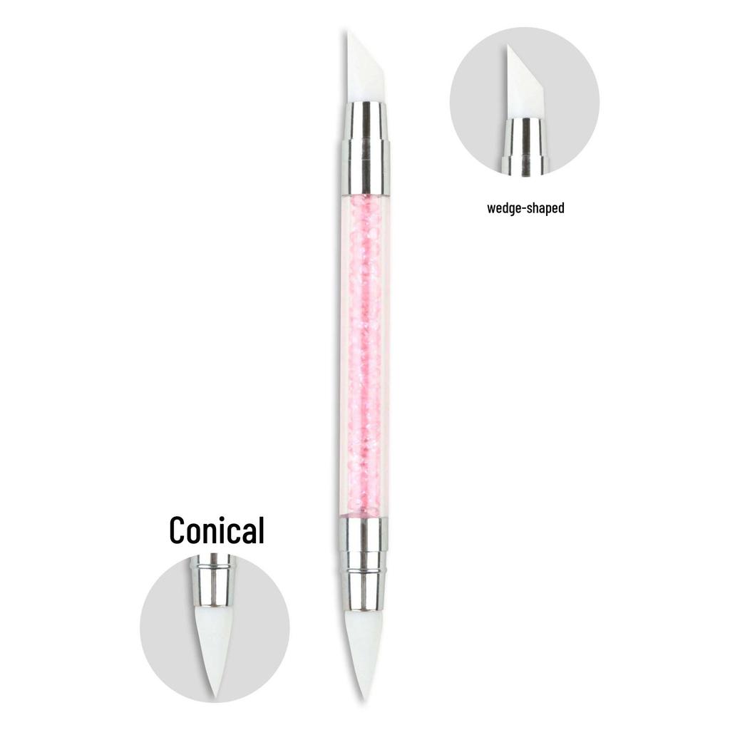 Double-Headed Nail Art Silicone Embossing & Carving Pen Set