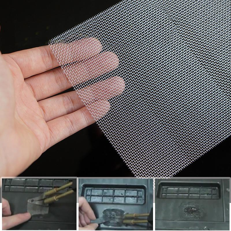 1-5Pcs Universal Car Bumper Stainless Steel Repair Net Plastic Crack Repair Mesh Net For Bumper Body Hood Vents Car Accessories