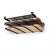 Under Cabinet Pot Lid Organizer, No Drill Hanging Storage Rack, SpaceSaving Kitchen Shelf Black