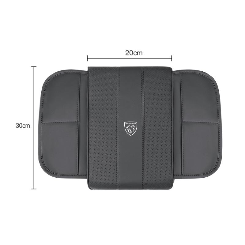 PU Leather Car Armrest Mat Center Console Heighten Pad For Peugeot 206 307 308 207 3008 208 407 508 2008 5008 301 406 408 607