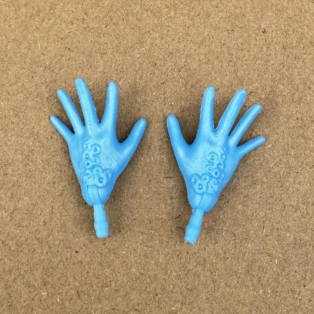 1/6 Original Monster Doll Replacement Hands And Arms White Brown Beige Green Blue Skin Tone Toys DIY Accessories